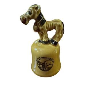 VTG Silver Dollar City Bell Oscar the Ozark Nag Horse Japan Porcelain Souvenir